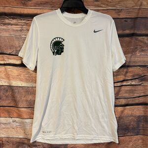Nike Michigan State Spartans Men's Medium Dri-FIT White Green Spartan T-Shirt